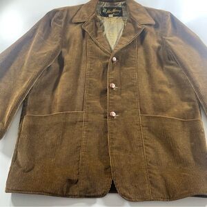 Vintage Mac Murray California Jacket Brown Corduroy Blazer Large